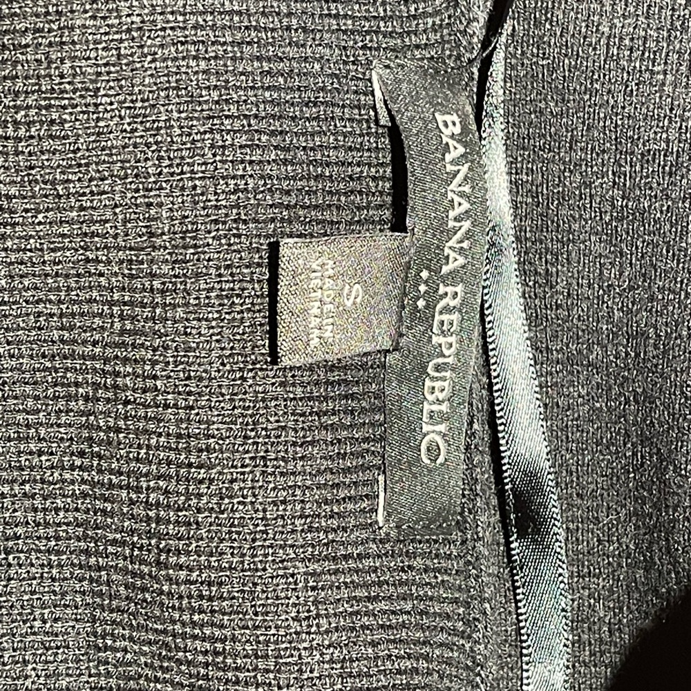 Banana Republic long black duster Cardigan - heavier knit small